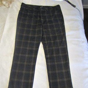 Kut From the Kloth 16L Plaid Straight Leg Pant